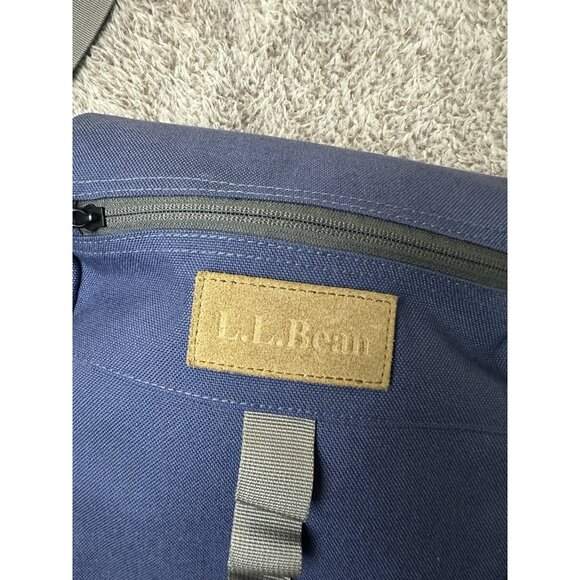 L.L. Bean Classic Campus Electronic Tablet Bag Crossbody Blue - Picture 4 of 16